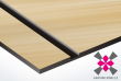 dvouvrstv materil pro gravrovn laserem, drtkovan, zlat lesk/textura ern, sla 0,8mm, www.gravirujeme.cz