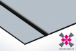 dvouvrstv laserov flie, povrch stbrn, textura ern, rozmr 610x305mm, sla 0,1mm, www.gravirujeme.cz