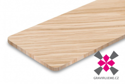 dubov deska z masivu pro laserov gravrovn, 600x300x5mm, cena/ks, www.gravirujeme.cz