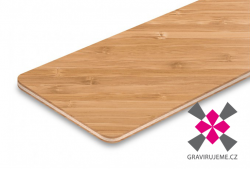 dyhovan deska, bambus, MDF, 600x300x3mm pro laserov gravrovn, www.gravirujeme.cz