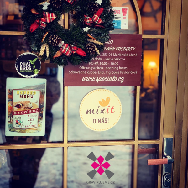 m�d�n� samolepic� p�ska na kliky Shieldex proti vir�m na www.gravirujeme.cz