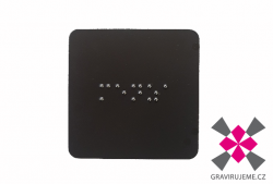 ozna�en� sedm�ho patra ve v�tahu Braillov� p�smu