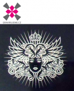 laserov� hlin�k �ern� - st��brn� 300x600x0,5mm