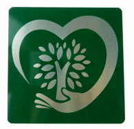 laserov� hlin�k zelen�-st��brn� 300x600x0,5mm