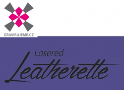 dvoubarevn� um�l� k��e pro laserov� grav�rov�n� lila-�ern�