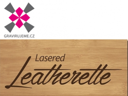 dvoubarevn� um�l� k��e pro laserov� grav�rov�n� bamboo-�ern�