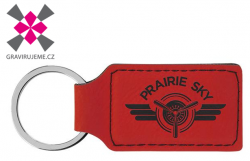 p��v�sek na kl��e k��e �erven�-�ern�, 70x32mm 10ks 22