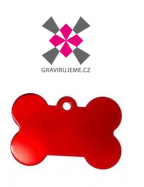 ps� zn�mka kosti�ka 31x21x1mm �erven�, balen� 50ks 5