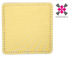 n�ivka z PU k��e s termolepidlem 75x75mm, zlat� 25ks 2