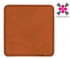 n�ivka z PU k��e s termolepidlem 75x75mm, natur 25ks 4