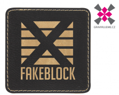 n�ivka z PU k��e s termolepidlem 75x75mm, �ernozlat� 25ks 7