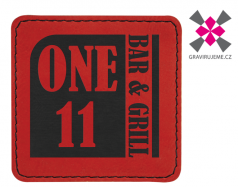 n�ivka z PU k��e s termolepidlem 75x75mm, �erven� 25ks 12