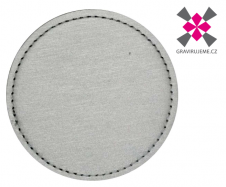 n�ivka z PU k��e s termolepidlem, 75mm, st��brn� 25ks 13