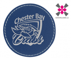 n�ivka z PU k��e s termolepidlem, pr. 75mm, modr� 25ks 22