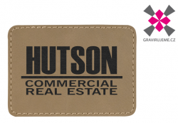 n�ivka z PU k��e s termolepidlem, 89x63mm, hn�d�, 25ks 26