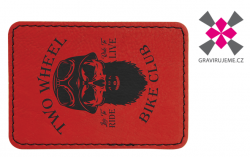 n�ivka z PU k��e s termolepidlem, 89x63mm, �erven�, 25ks 36