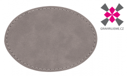 n�ivka z PU k��e s termolepidlem, 89x56mm, �ed�, 25ks 42