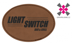 n�ivka z PU k��e s termolepidlem, 89x56mm, hn�d�, 25ks 43