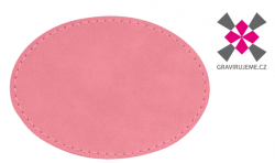 n�ivka z PU k��e s termolepidlem, 89x56mm, r��ov�, 25ks 45