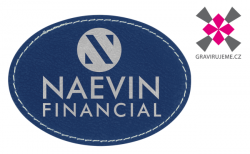 n�ivka z PU k��e s termolepidlem, 89x56mm, modr�, 25ks 47