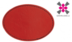 n�ivka z PU k��e s termolepidlem, 89x56mm, �erven�, 25ks 49