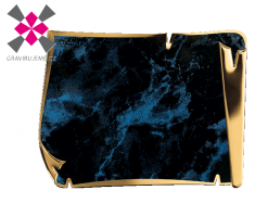 hlin�kov� cedule modr� mramor-zlat�, 200x150mm 11