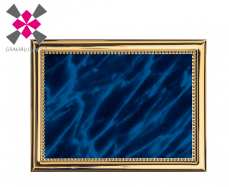 hlin�kov� cedule modr� mramor-zlat�, 230x180mm 12