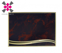 hlin�kov� cedule mramor - zlat�, 230x180mm 16
