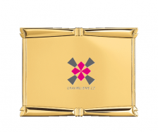 hlin�kov� cedule zlat� s leskl�m dekorem, 230x180mm 21