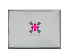 hlin�kov� cedule st��brn� s leskl�m dekorem, 200x150mm 25