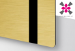 dvouvrstv� laserov� f�lie proveden� kart��ovan� zlat�-�ern� 0,2mm 139695 - www.gravirujeme.cz