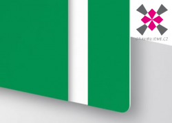 dvouvrstv� laserov� f�lie proveden� zelen�-b�l� 0,2mm