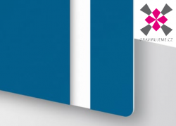 dvouvrstv� laserov� f�lie proveden� modr�-b�l� 0,2mm