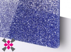akrylov� sklo TroGlitter modr� 1020x600x3mm k�d 144646