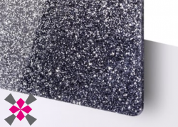 akrylov� sklo TroGlitter �ern� 1020x600x3mm k�d 144645