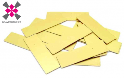 hlin�kov� samolepic� desti�ky zlat� 50x15x0,5mm, 200ks