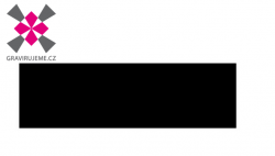 hlin�kov� samolepic� desti�ky �ern� 50x15x0,5mm, 200ks