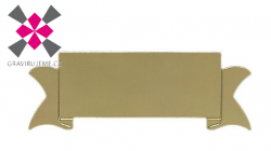 hlin�kov� grav�rovac� ornament zlat� leskl� 73x27mm, 50ks