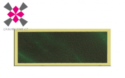 hlin�kov� grav�rovac� desti�ka zeleno-zlat�, 54x22mm, 50ks