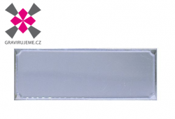 hlin�kov� grav�rovac� desti�ka st��brn� leskl�, 80x40mm 50ks