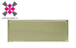 hlin�kov� grav�rovac� desti�ka zlat� leskl�, 105x40mm, 50ks