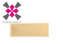 hlin�kov� grav�rovac� desti�ka zlat�, 49x18mm, 50ks