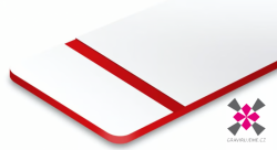 dvouvrstv� materi�l pro grav�rov�n� b�l�-�erven�, tl. 1,6mm